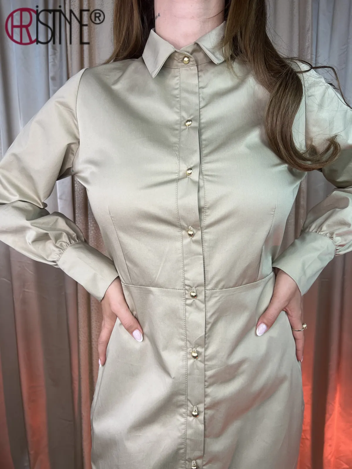 Rochie camasa Viviana bej