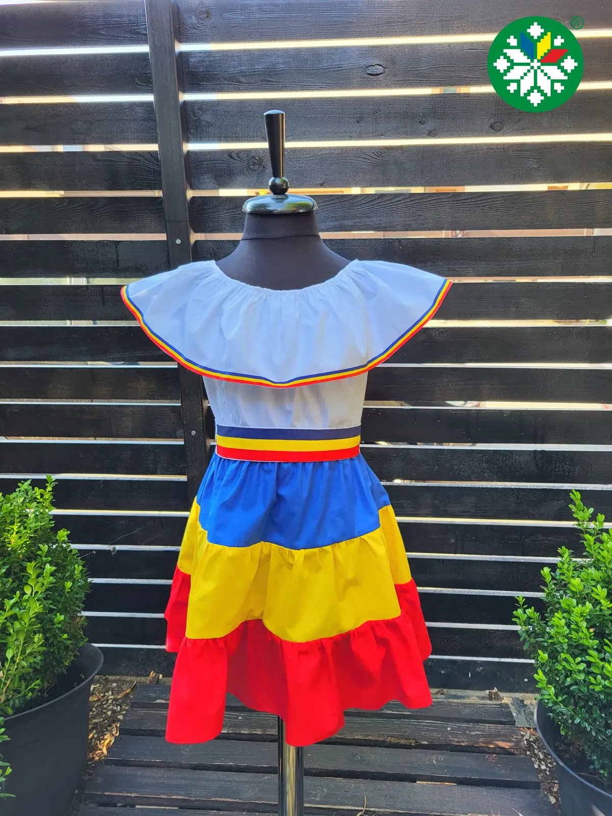 Rochie fata tricolor 2