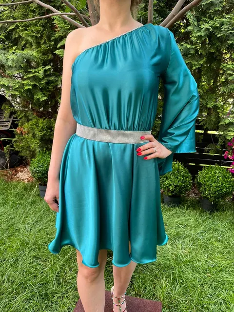 Rochie scurta Aurora verde