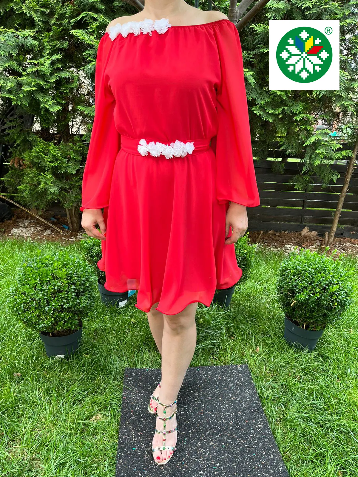 Rochie scurta Cosanzeana rosie