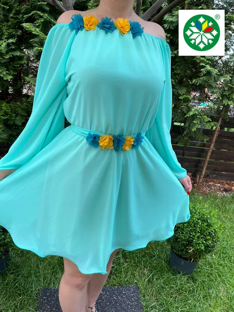 Rochie scurta Cosanzeana turquoise