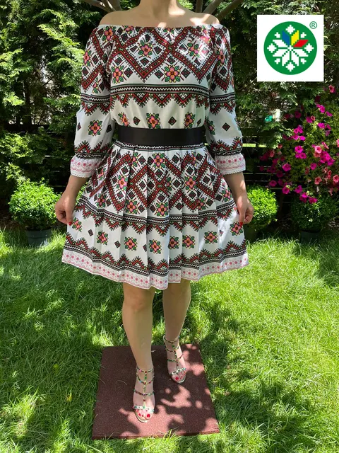 Rochie traditionala pliuri Ioana