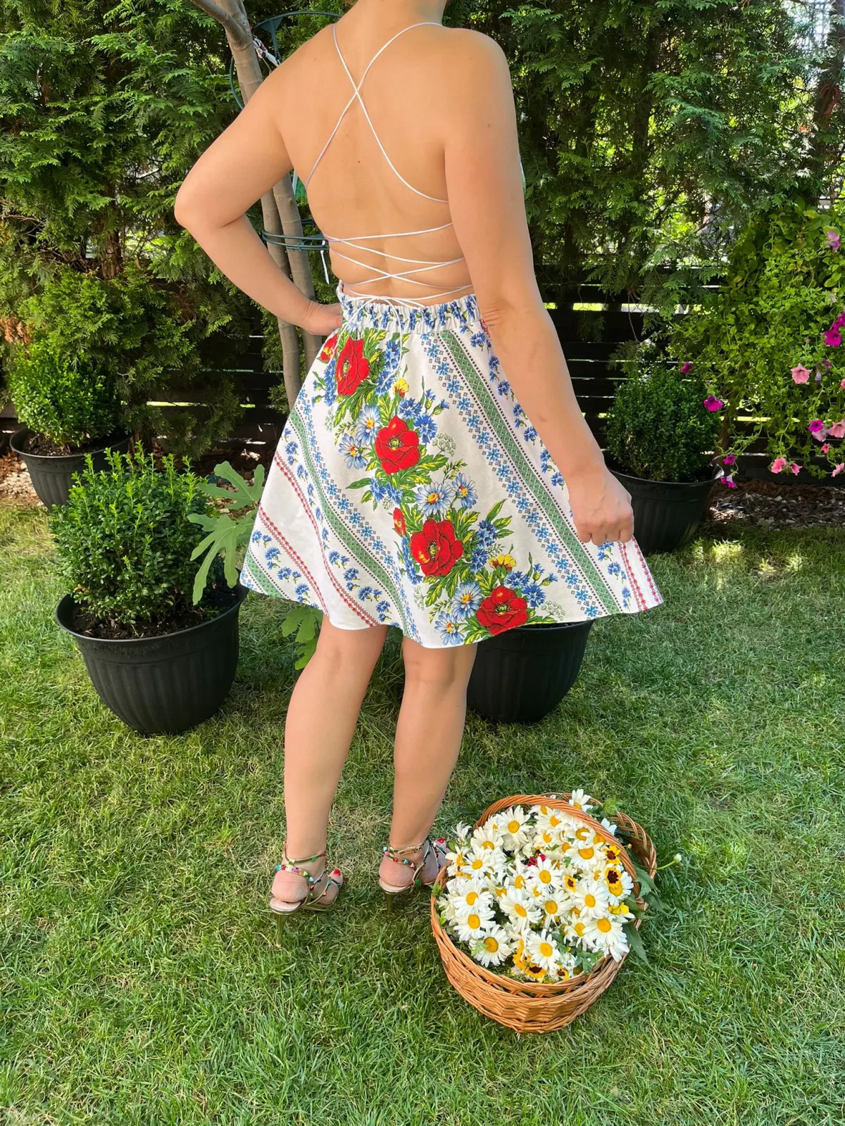 Rochie traditionala scurta Roxana
