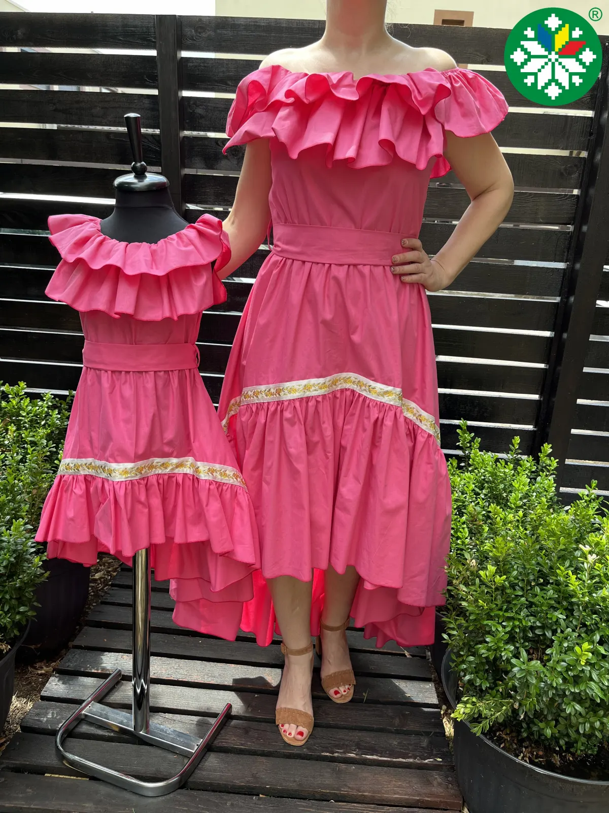 Set rochie Emily roz